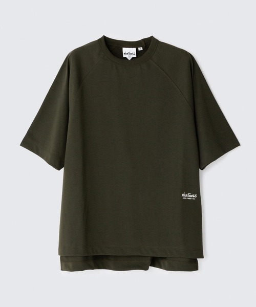 WILD THINGS（ワイルドシングス）の「W'SファストドライフレックスTシャツ│WS FASTDRY FLEX TEE（Tシャツ/カットソー・レディース・ブラック/オリーブ系/ホワイト/ベージュ/イエロー・S/M）」の5枚目の写真
