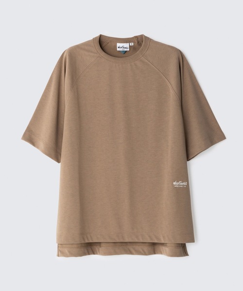 WILD THINGS（ワイルドシングス）の「W'SファストドライフレックスTシャツ│WS FASTDRY FLEX TEE（Tシャツ/カットソー・レディース・ブラック/オリーブ系/ホワイト/ベージュ/イエロー・S/M）」の4枚目の写真