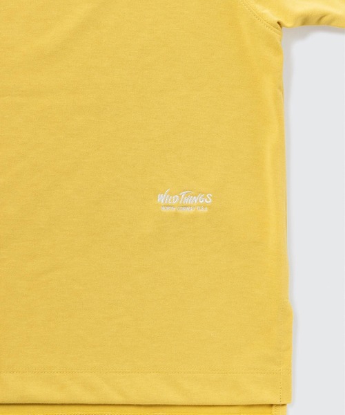 WILD THINGS（ワイルドシングス）の「W'SファストドライフレックスTシャツ│WS FASTDRY FLEX TEE（Tシャツ/カットソー・レディース・ブラック/オリーブ系/ホワイト/ベージュ/イエロー・S/M）」の6枚目の写真