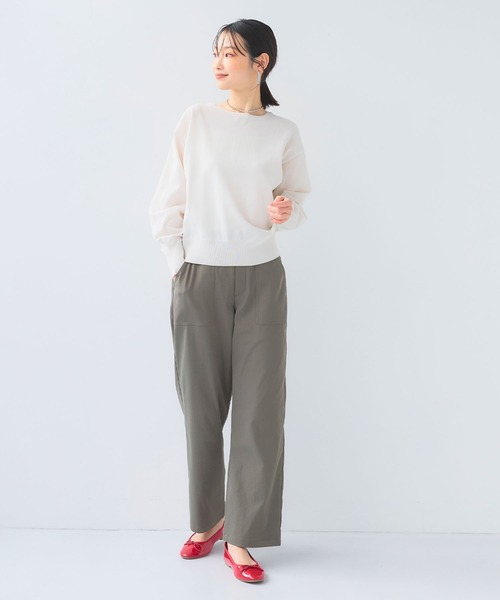 CROSS FUNCTION（クロスファンクション）の「《洗える》サマ美え ２WAYクルーネックカーディガン【CF/クロスファンクション】（カーディガン/ボレロ・レディース・アイボリー/サックスブルー/ブラック・L/M/LL）」の22枚目の写真