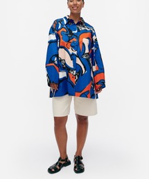 marimekko(}bR)Kukkavera Eldfamn / shirt(Vc/uEX)
