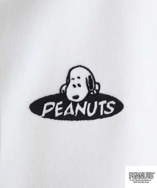 PEANUTS(ピーナッツ)の「PEANUTS フレンズ柄裏起毛プリントパーカー(パーカー・メンズ・ネイビー/杢グレー/オフホワイト・M/L/LL)」の20枚目の写真