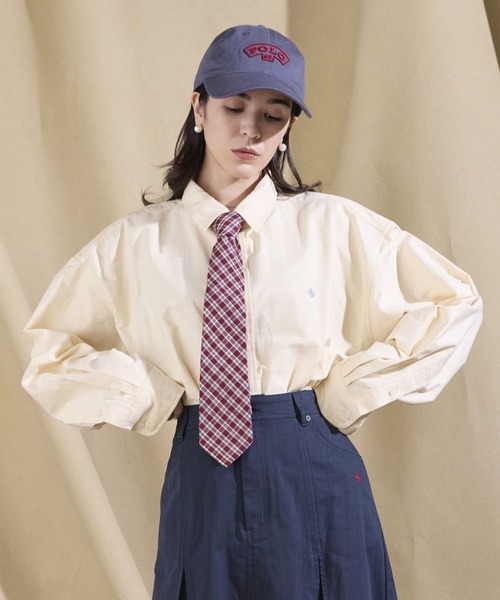 POLO BCS（ポロ ビーシーエス）の「＜POLO BCS/ポロ・ビーシーエス＞別注アソートルーズシャツ（シャツ/ブラウス・レディース・ベージュ/ネイビー/イエロー/ブルー・FREE）」の4枚目の写真