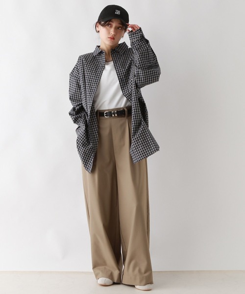 POLO BCS（ポロ ビーシーエス）の「＜POLO BCS/ポロ・ビーシーエス＞別注アソートルーズシャツ（シャツ/ブラウス・レディース・ベージュ/ネイビー/イエロー/ブルー・FREE）」の13枚目の写真