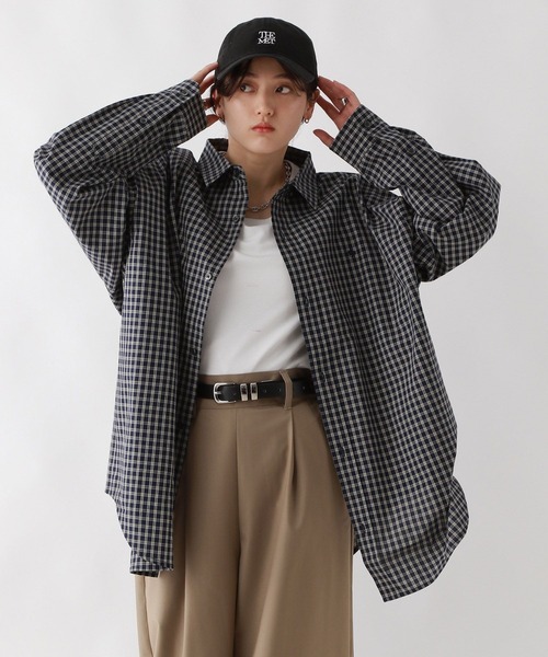 POLO BCS（ポロ ビーシーエス）の「＜POLO BCS/ポロ・ビーシーエス＞別注アソートルーズシャツ（シャツ/ブラウス・レディース・ベージュ/ネイビー/イエロー/ブルー・FREE）」の17枚目の写真