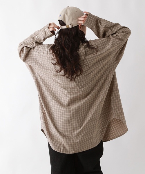 POLO BCS（ポロ ビーシーエス）の「＜POLO BCS/ポロ・ビーシーエス＞別注アソートルーズシャツ（シャツ/ブラウス・レディース・ベージュ/ネイビー/イエロー/ブルー・FREE）」の10枚目の写真