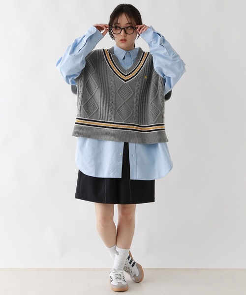 POLO BCS（ポロ ビーシーエス）の「＜POLO BCS/ポロ・ビーシーエス＞別注アソートルーズシャツ（シャツ/ブラウス・レディース・ベージュ/ネイビー/イエロー/ブルー・FREE）」の19枚目の写真