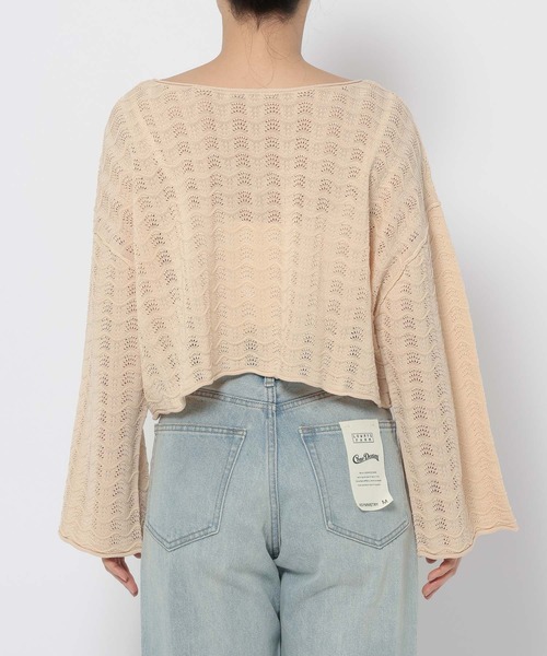 LOWRYS FARM（ローリーズファーム）の「スカシ２ＷＡＹドルマンプルオーバー 320230（ニット/セーター・レディース・ブラック/ブルー/アイボリー・FREE）」の18枚目の写真