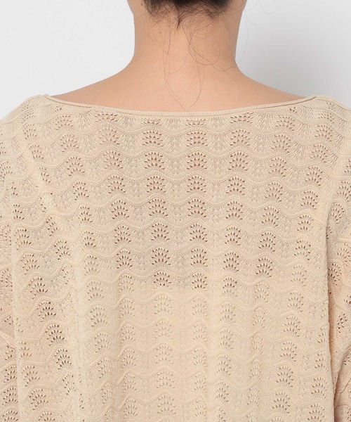 LOWRYS FARM（ローリーズファーム）の「スカシ２ＷＡＹドルマンプルオーバー 320230（ニット/セーター・レディース・ブラック/ブルー/アイボリー・FREE）」の22枚目の写真