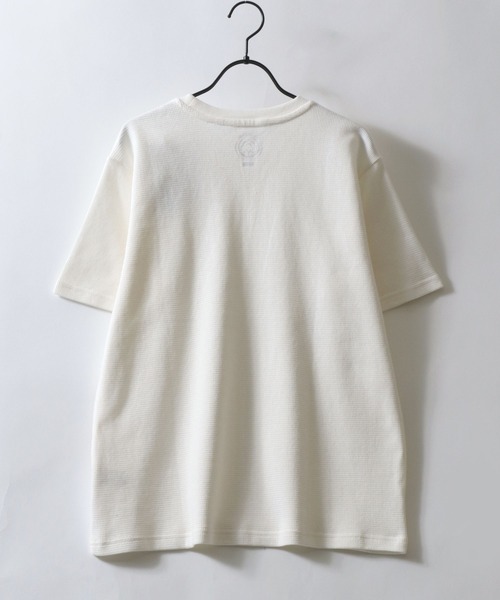 SITRY(シトリー)の「2026SS新色追加 Organic Cotton Thermal/オーガニックコットン サーマル ワッフル クルーネック ヘンリーネック 半袖Tシャツ(Tシャツ/カットソー・メンズ・カーキ/ブラック/ホワイト系その他/ブラック系その他/グレー系その他/グレー/オフホワイト/ホワイト/チャコール/グレイッシュブルー/ホワイト系その他2・M/L/LL)」の13枚目の写真