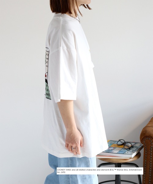 TWEETY(トゥウィーティー)の「【TWEETY】カジュアルロゴTシャツ(Tシャツ/カットソー・レディース・ブラック系2/ブラック系1/ホワイト系2/ホワイト系1・M)」の6枚目の写真