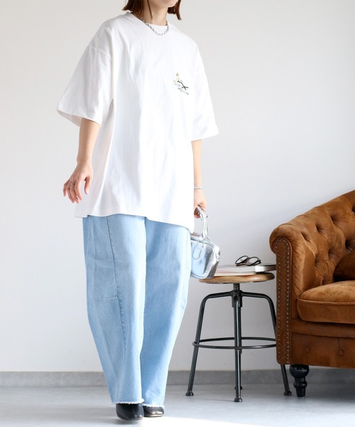 TWEETY(トゥウィーティー)の「【TWEETY】カジュアルロゴTシャツ(Tシャツ/カットソー・レディース・ブラック系2/ブラック系1/ホワイト系2/ホワイト系1・M)」の7枚目の写真