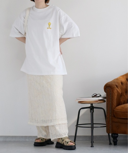 TWEETY(トゥウィーティー)の「【TWEETY】カジュアルロゴTシャツ(Tシャツ/カットソー・レディース・ブラック系2/ブラック系1/ホワイト系2/ホワイト系1・M)」の21枚目の写真