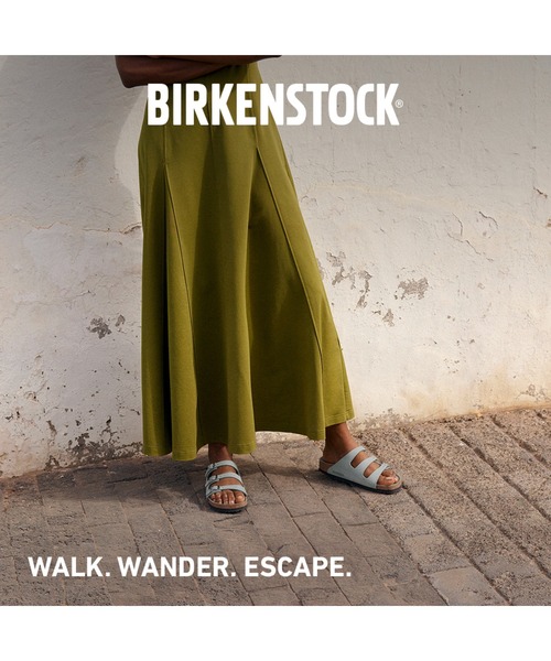 【BIRKENSTOCK】フロリダ ヌバックレザーサンダル ベージュ 25SS Florida / フロリダ ヌバックレザー ピュアセージ | BIRKENSTOCK