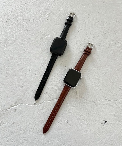 Me%（ミィパーセント）の「AppleWatchカタオシゴウヒバンド 326025（デジタル腕時計・レディース・ブラウン/ブラック・MEDIUM）」の15枚目の写真