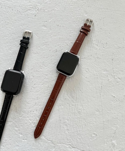 Me%（ミィパーセント）の「AppleWatchカタオシゴウヒバンド 326025（デジタル腕時計・レディース・ブラウン/ブラック・MEDIUM）」の17枚目の写真