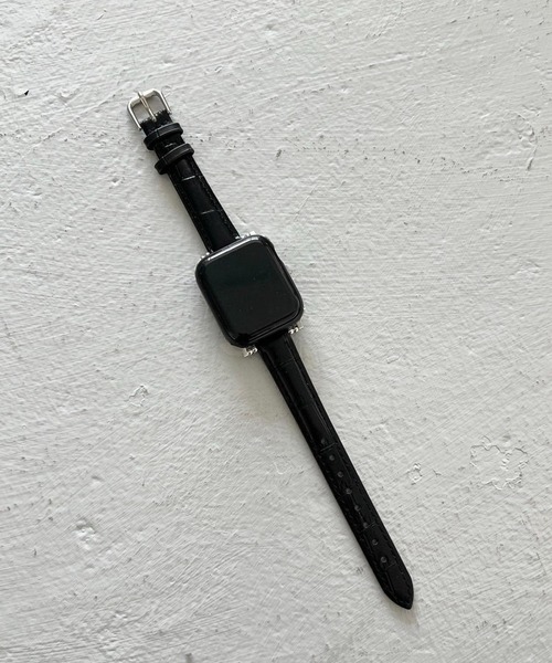 Me%（ミィパーセント）の「AppleWatchカタオシゴウヒバンド 326025（デジタル腕時計・レディース・ブラウン/ブラック・MEDIUM）」の4枚目の写真