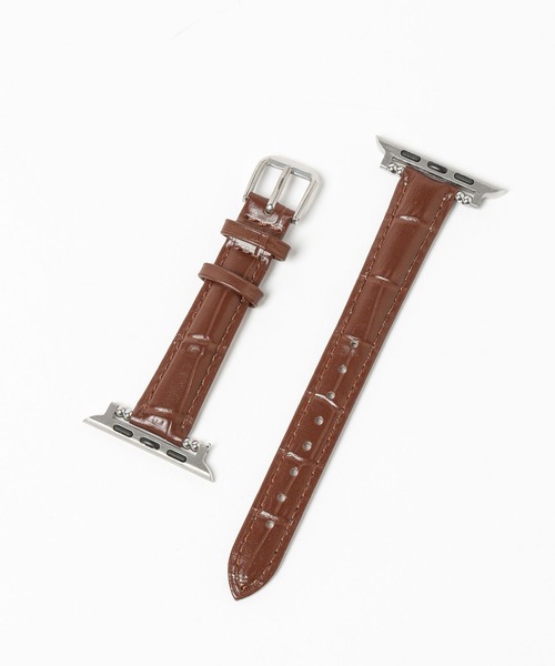 Me%（ミィパーセント）の「AppleWatchカタオシゴウヒバンド 326025（デジタル腕時計・レディース・ブラウン/ブラック・MEDIUM）」の6枚目の写真