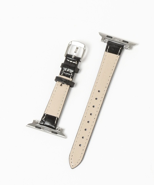 Me%（ミィパーセント）の「AppleWatchカタオシゴウヒバンド 326025（デジタル腕時計・レディース・ブラウン/ブラック・MEDIUM）」の7枚目の写真