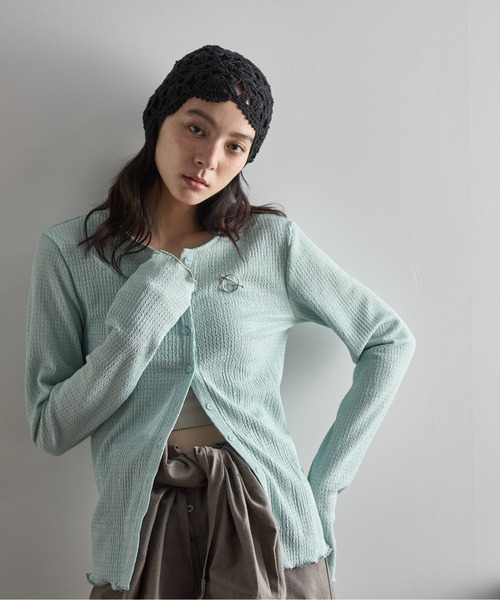 ニットビーニー MOCHA rosary moon Bucktail Knit Beanie - ROSARYMOON OFFICIAL WEB STORE