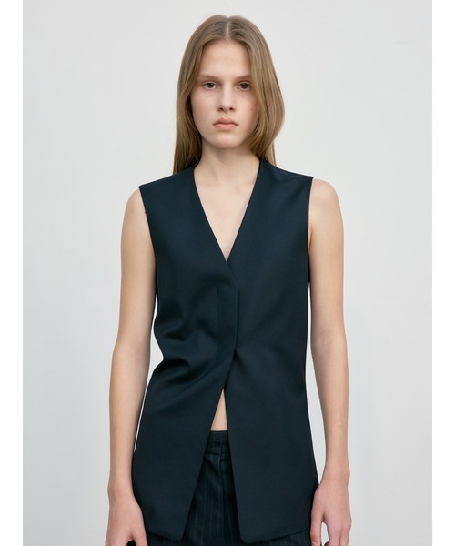 【Low Classic】 WAIST POINT WOOL VEST 2色 セール】WAIST POINT WOOL VEST（ベスト）｜LOW CLASSIC（ロウ
