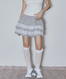NIIER NOR（ニアノア）の「A'GEM/9 × .kom 『NIIER NOR/ニーアノア』 5-LAYER SKIRT/5 レイヤースカート（スカート）」