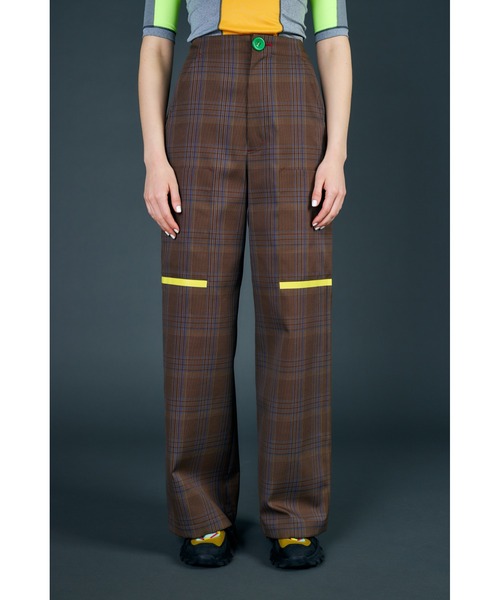 Vintage Check ワイドカーゴパンツ（その他パンツ）｜nagonstans（ナゴ