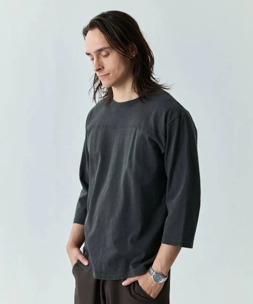 Good On(グッドオン)の「Good On/グッドオン 80s FOOT BALL TEE(Tシャツ/カットソー・メンズ・ネイビー/ブラック/ホワイト/ライトグレー/ダークグリーン・MEDIUM/X-LARGE/LARGE)」の21枚目の写真