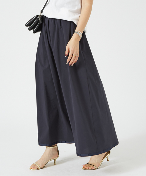 Rouge vif（ルージュヴィフ）の「イージーウエストギャザースカート（スカート・レディース・ホワイト/ライム/ネイビー・36/38）」の3枚目の写真