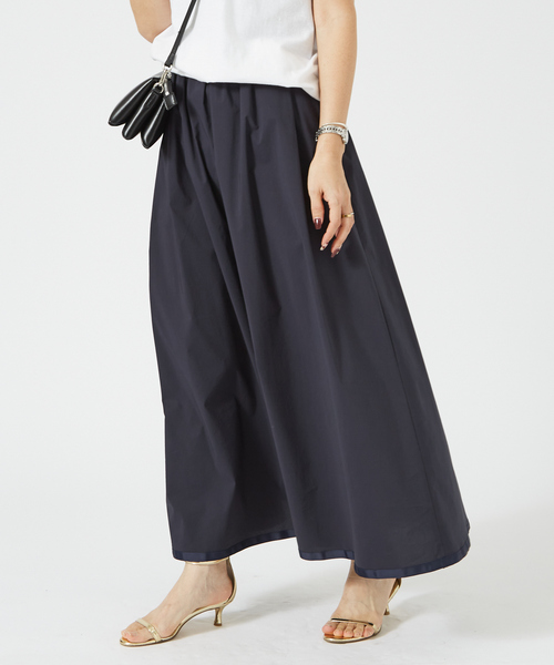 Rouge vif（ルージュヴィフ）の「イージーウエストギャザースカート（スカート・レディース・ホワイト/ライム/ネイビー・36/38）」の7枚目の写真