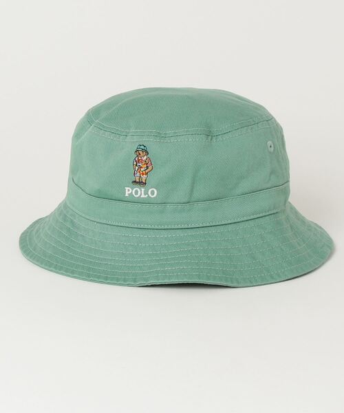 POLO RALPH LAUREN CHILDRENSWEAR(ポロ ラルフ ローレン チルドレンズウェア)の「Polo ベア コットン ツイル バケット ハット(ハット・キッズ・グリーン・M/S)」の3枚目の写真
