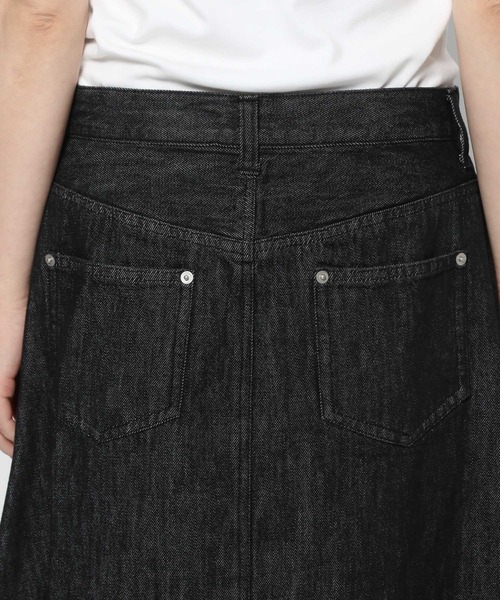 LOWRYS FARM（ローリーズファーム）の「デニムマキシスカート（デニムスカート・レディース・キナリ/インディゴブルー/ブラック・マルチサイズ）」の11枚目の写真