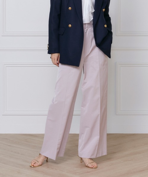 INED(イネド)の「サテンベイカーパンツ(その他パンツ・レディース・ピンク/カーキ・7号/9号)」の2枚目の写真