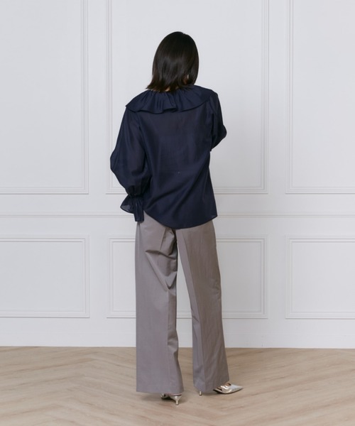 INED(イネド)の「サテンベイカーパンツ(その他パンツ・レディース・ピンク/カーキ・7号/9号)」の9枚目の写真