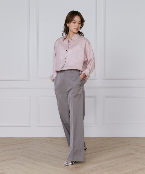 INED(イネド)の「サテンベイカーパンツ(その他パンツ・レディース・ピンク/カーキ・7号/9号)」の10枚目の写真