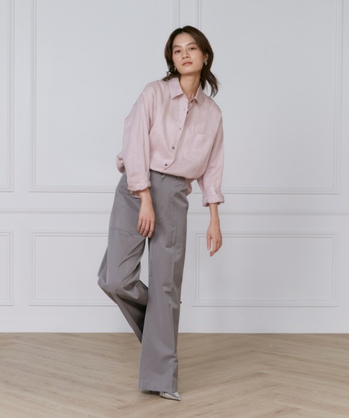 INED(イネド)の「サテンベイカーパンツ(その他パンツ・レディース・ピンク/カーキ・7号/9号)」の11枚目の写真