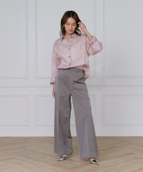 INED(イネド)の「サテンベイカーパンツ(その他パンツ・レディース・ピンク/カーキ・7号/9号)」の12枚目の写真