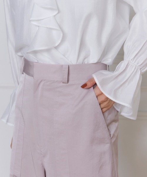 INED(イネド)の「サテンベイカーパンツ(その他パンツ・レディース・ピンク/カーキ・7号/9号)」の16枚目の写真