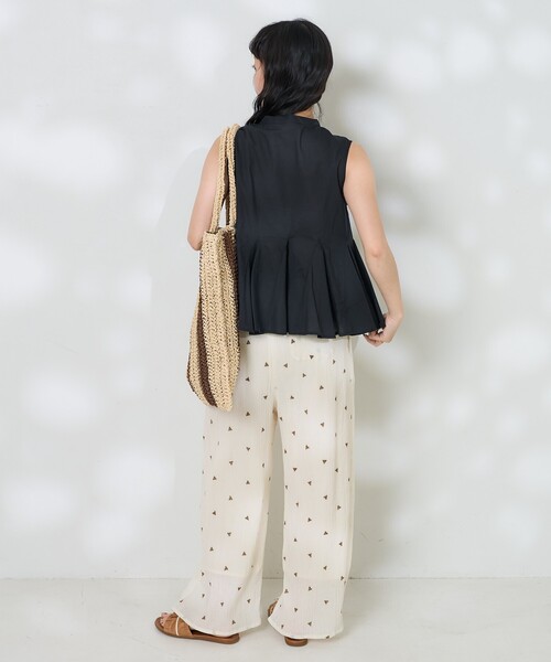 FREAK'S STORE(フリークスストア)の「インド キーネックフレアブラウス/ペプラムブラウス(シャツ/ブラウス・レディース・ブラック/ワイン/ナチュラル・フリ-)」の18枚目の写真