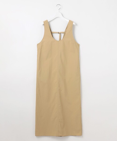 23区 L(ニジュウサンクオオキイサイズ)の「【SLOW/一部店舗限定】UVカット/撥水/接触冷感 ナイロンタスランタフタ ワンピース(ワンピース・レディース・グレー系/ベージュ系・44/46)」の5枚目の写真