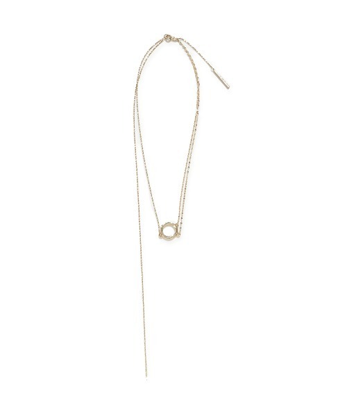 FRAY I.D（フレイアイディー）の「ミックスチェーンネックレス（ネックレス・レディース・ゴールド/シルバー・FREE）」の2枚目の写真