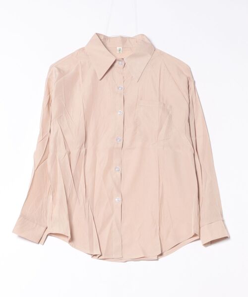 STYLEBLOCK（スタイルブロック）の「シアーシャツ（シャツ/ブラウス・レディース・ホワイト/ピンク/ブラウン/ライトブルー・M/2XL）」の7枚目の写真