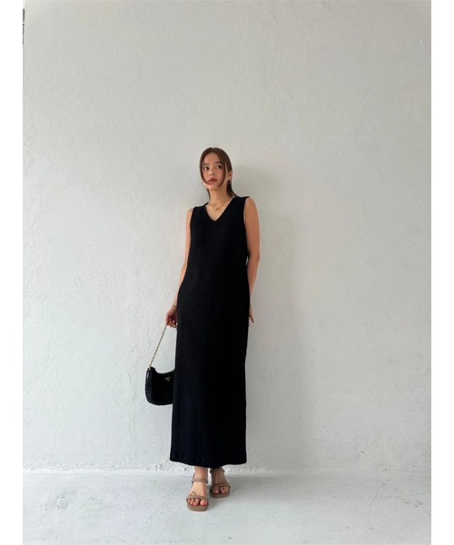 TRUNC(トランクエイティーエイト)の「2WAY Cut Jacquard Dress(ワンピース・レディース・ブラウン/ブラック・FREE)」の7枚目の写真
