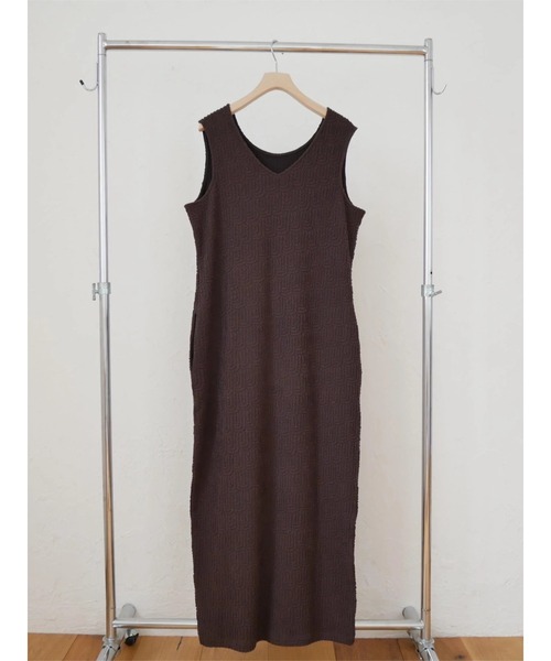 TRUNC(トランクエイティーエイト)の「2WAY Cut Jacquard Dress(ワンピース・レディース・ブラウン/ブラック・FREE)」の11枚目の写真