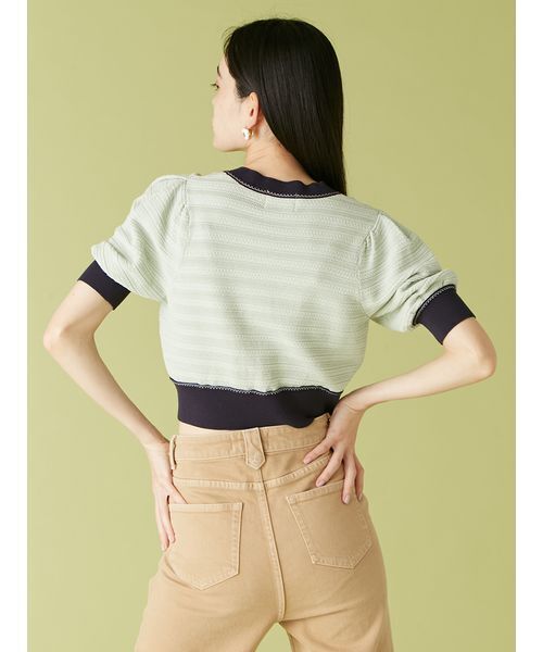 LILY BROWN×MARY QUANT】デイジーモチーフニットカーディガン