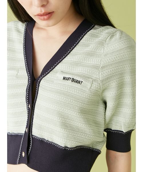 LILY BROWN×MARY QUANT】デイジーモチーフニットカーディガン