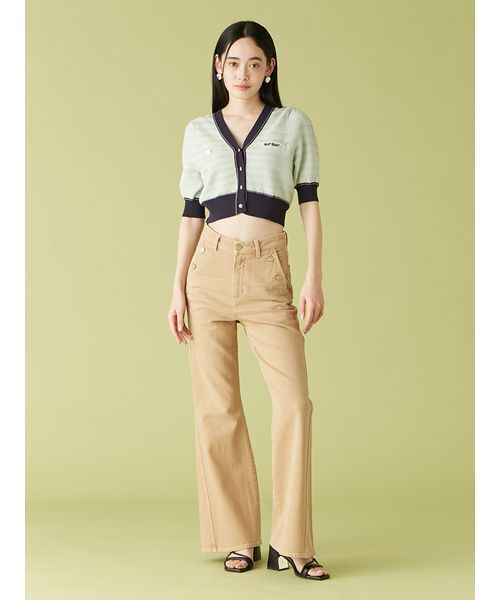 LILY BROWN×MARY QUANT】デイジーモチーフニットカーディガン