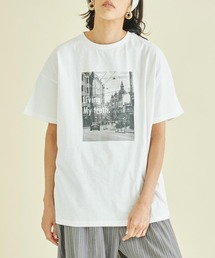 メッセージプリント プリント 英字プリント」に該当するTシャツ