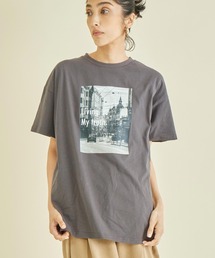 Settimissimo | フォトプリント オーバーサイズ Tシャツ(Tシャツ/カットソー)