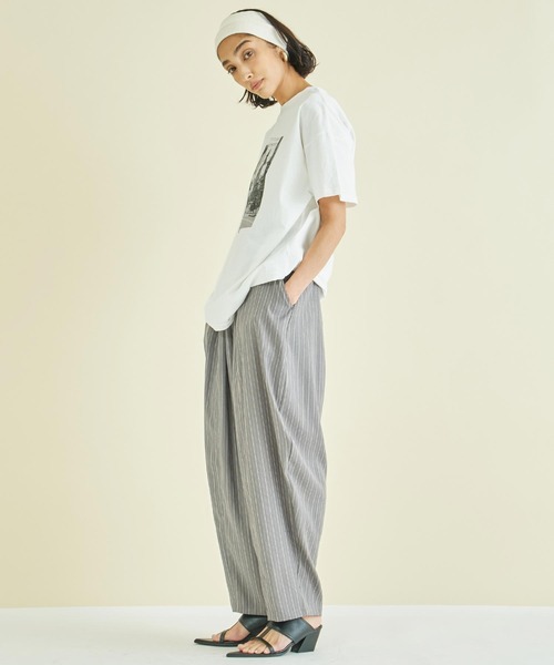 Settimissimo(セッティミッシモ)の「フォトプリント オーバーサイズ Tシャツ(Tシャツ/カットソー・レディース・スミクロ/オフホワイト・FREE)」の20枚目の写真